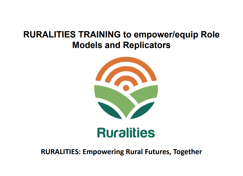 Unveiling the RURALITIES Training Material for Role Models and Replicators